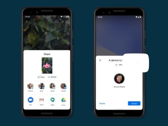Google lanza Nearby Share, app para transferir archivos sin conexión