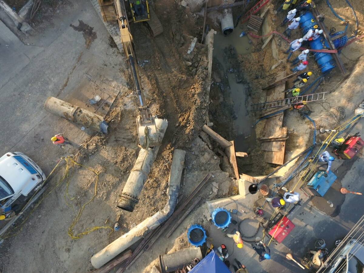 Parada técnica de Aguas de Cartagena alcanzó un 50% de avance: así van los trabajos