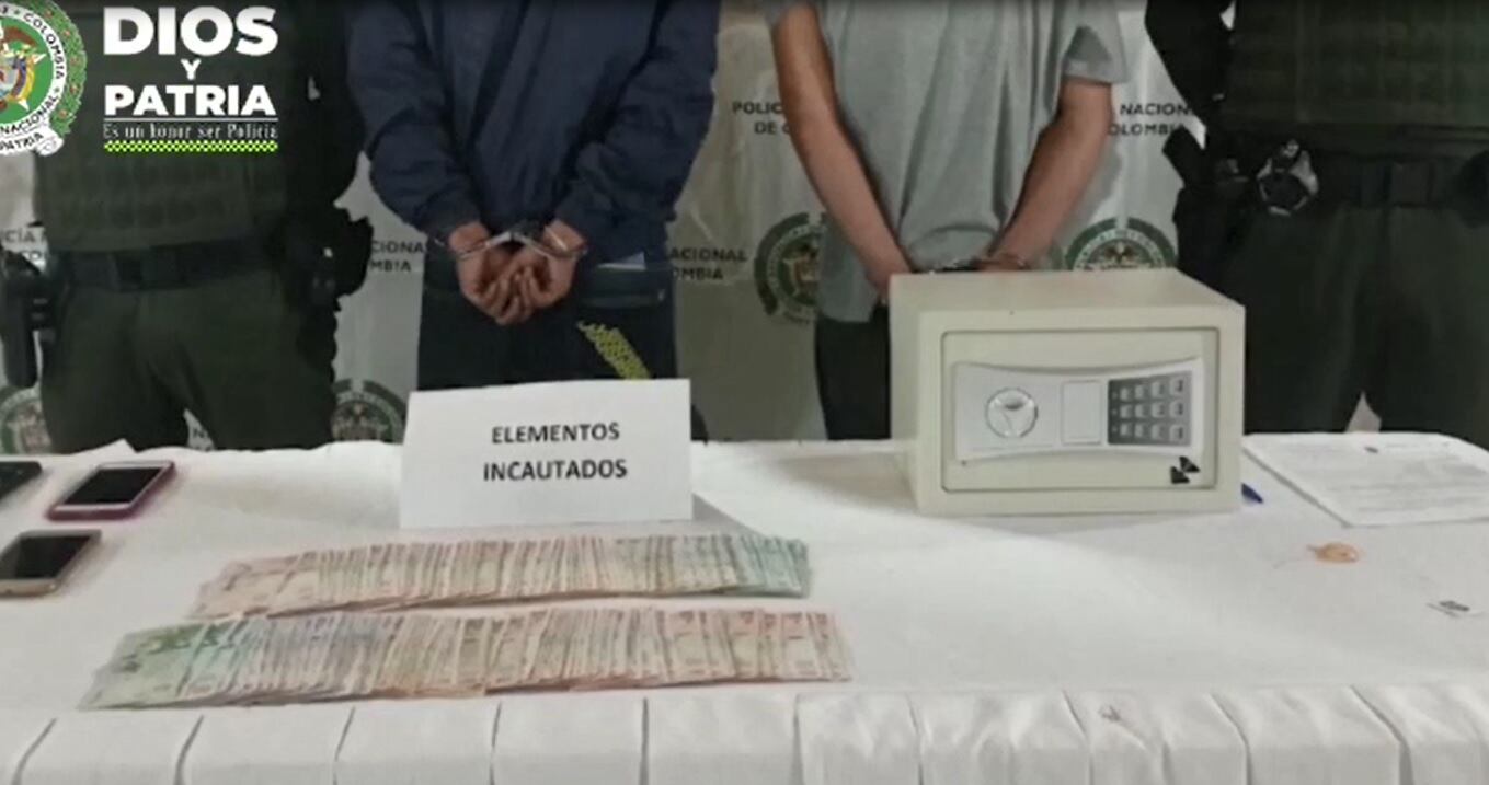 Elementos recuperados por robo en autopistas del café en Quindío. Foto Cortesía Policía