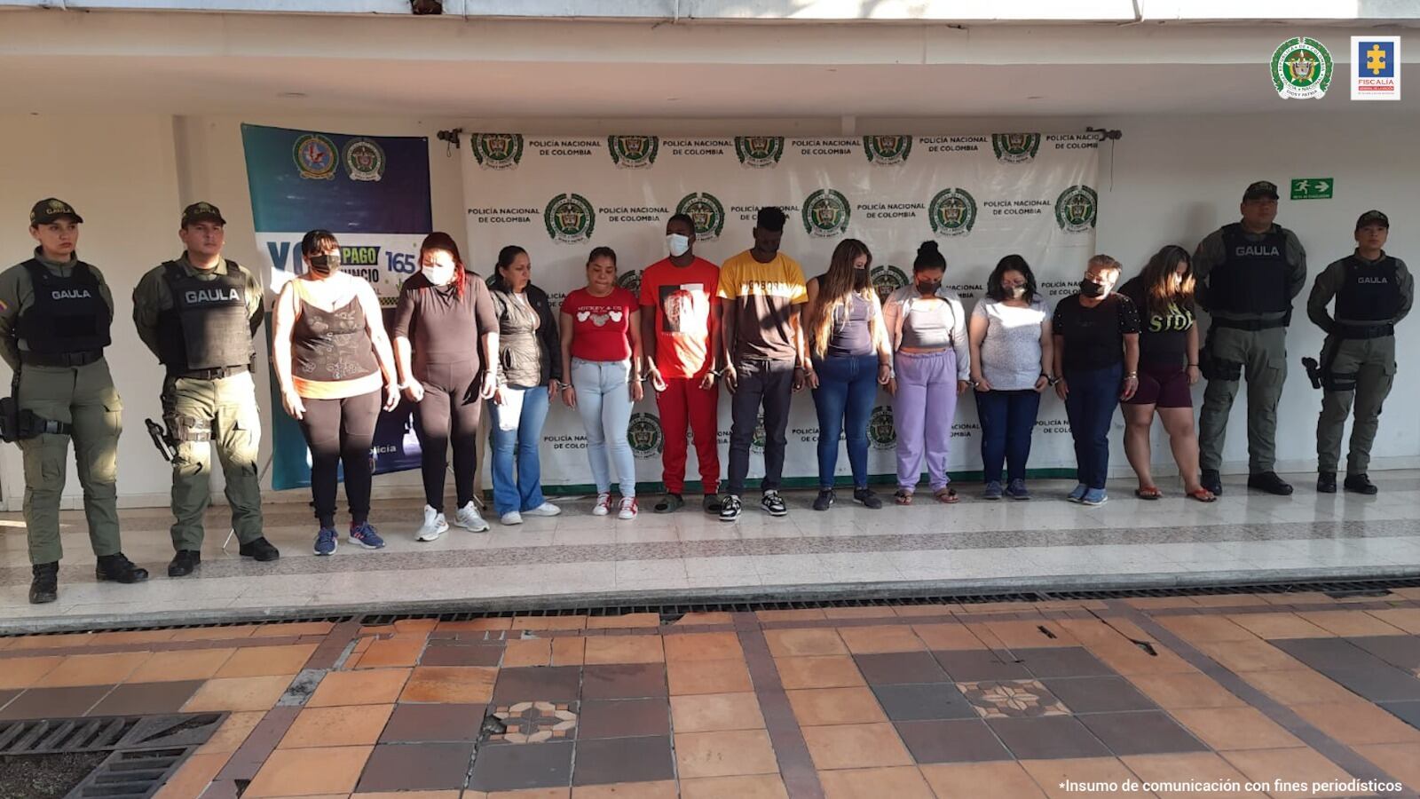 La estructura delincuencial extorsionaba en cuatro departamentos del país.