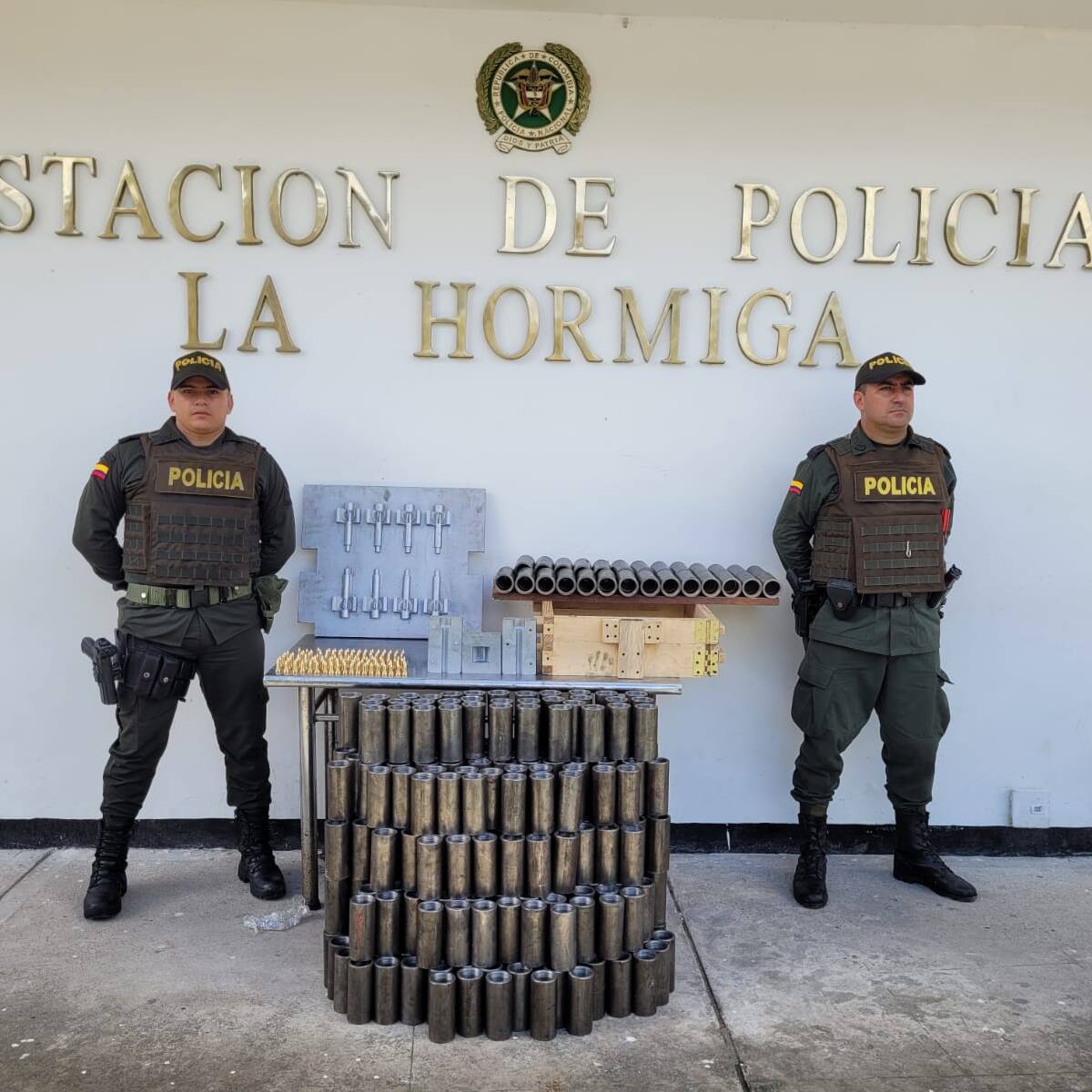 Incautan elementos presuntamente para elaborar granadas de mortero en Putumayo