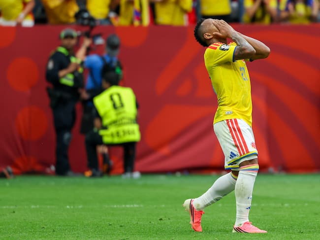 VANCOUVER, CANADA - JULY 07: Jaminton Campaz of Colombia in action during the FIFA World Cup 2026 Round of 16 match between Switzerland and Colombia at BC Place Vancouver on July 7, 2026 in Vancouver, British Columbia, Canada. (Photo by Xia Bohan/VCG via Getty Images)