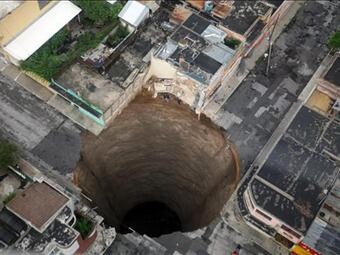 Foto: Efe. Crater en Guatemala.