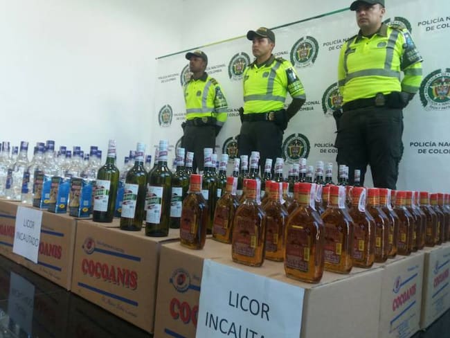 Incautan más de 10.000 botellas de licor en Barranquilla