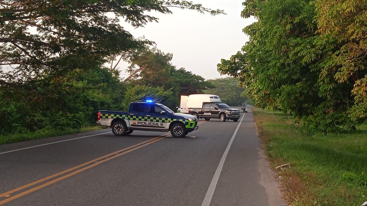 Bloqueo en la Vía Oriental - Cortesía Policía del Atlántico