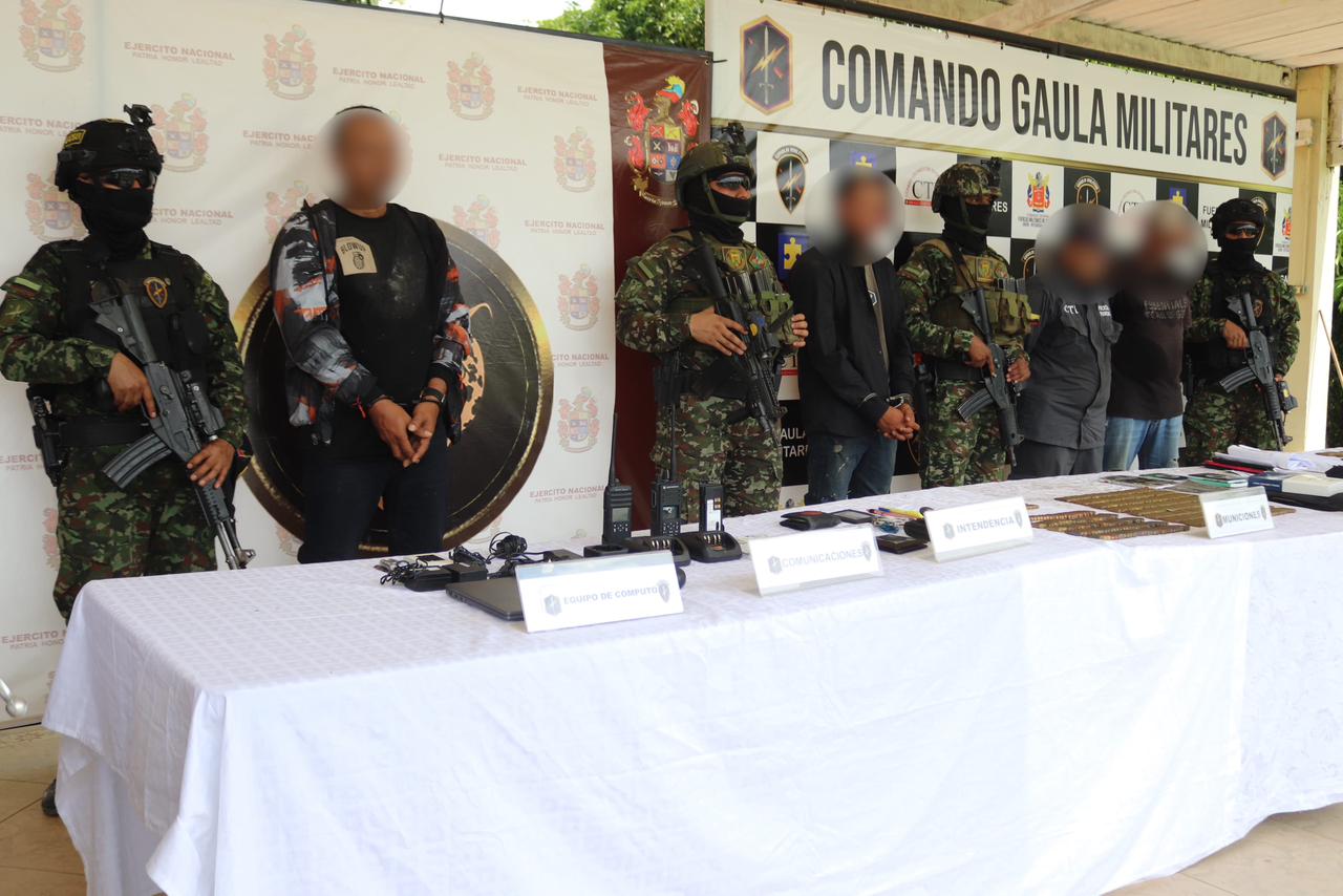 Combates dejan una persona herida y varias capturas en zona rural de Canalete, Córdoba. Foto: prensa Ejército.