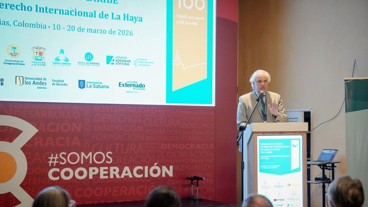 Histórico: Inician en Cartagena los cursos de la Academia de Derecho Internacional de La Haya