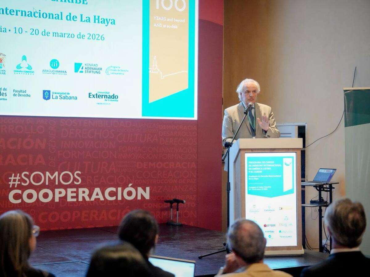 Histórico: Inician en Cartagena los cursos de la Academia de Derecho Internacional de La Haya