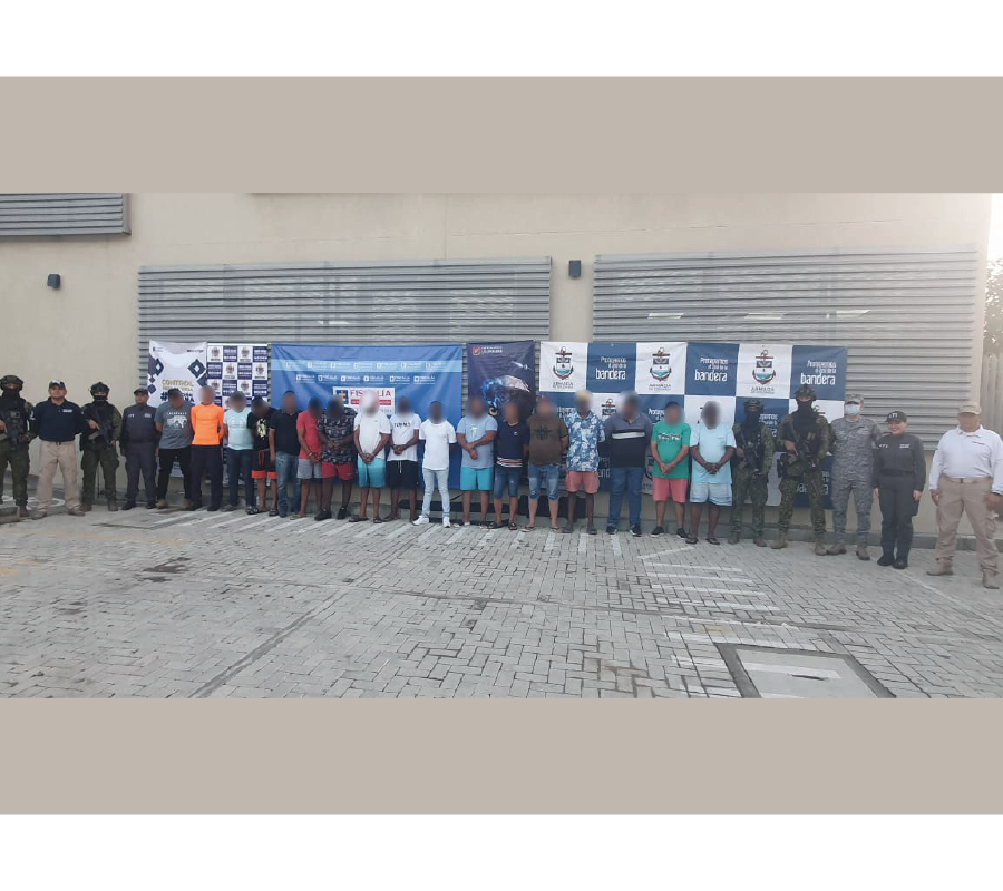 Capturados por tráfico de migrantes. Foto: Migración Colombia