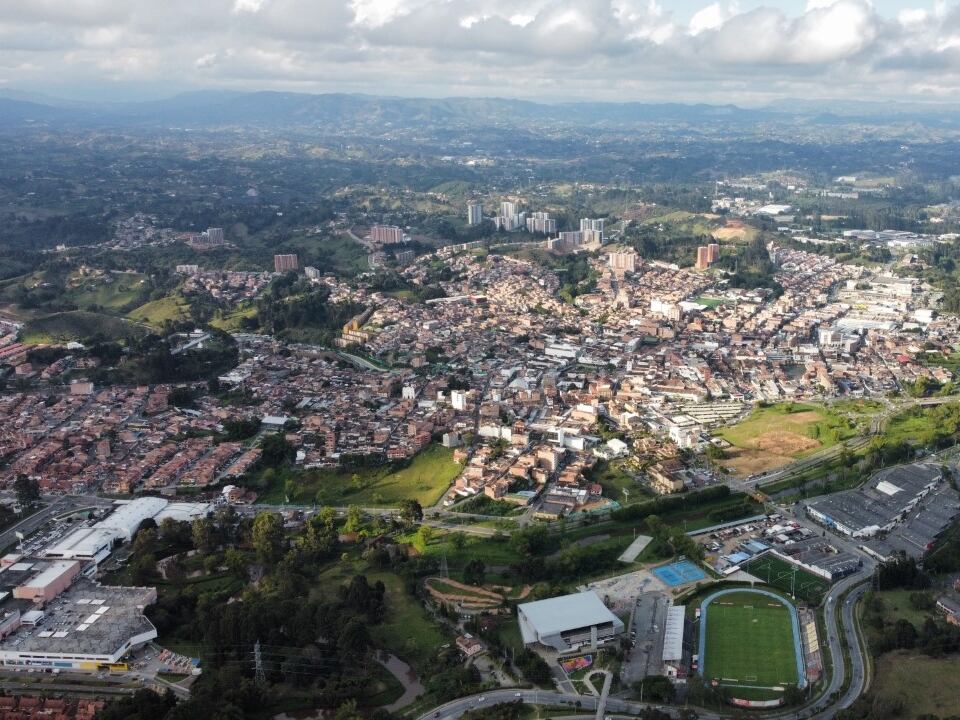 Vista aérea de Rionegro, Antioquia- foto tomada de Periódico digital El Páramo