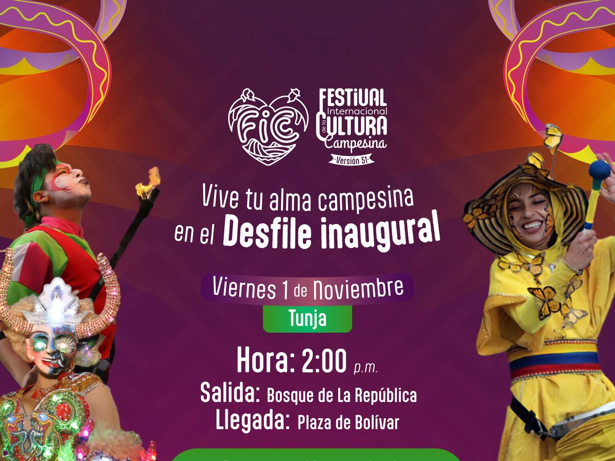 Un desfile inaugural da la bienvenida al FICC en Tunja