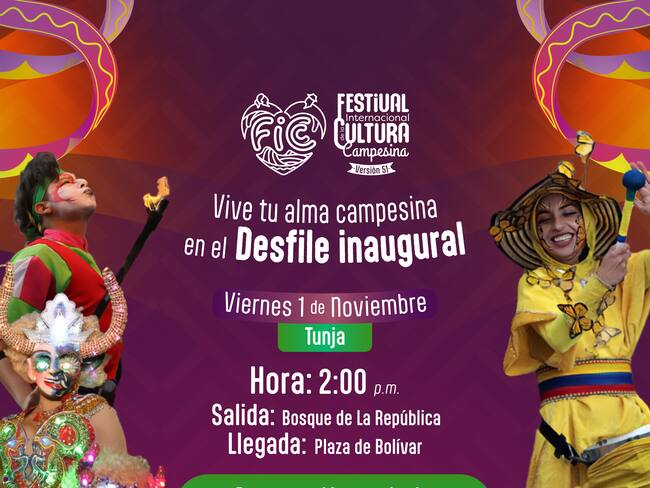 Este gran evento tendrá lugar el viernes 1 de noviembre y contará con delegaciones de toda Boyacá, en lo que promete ser el desfile más grande en la historia del festival.