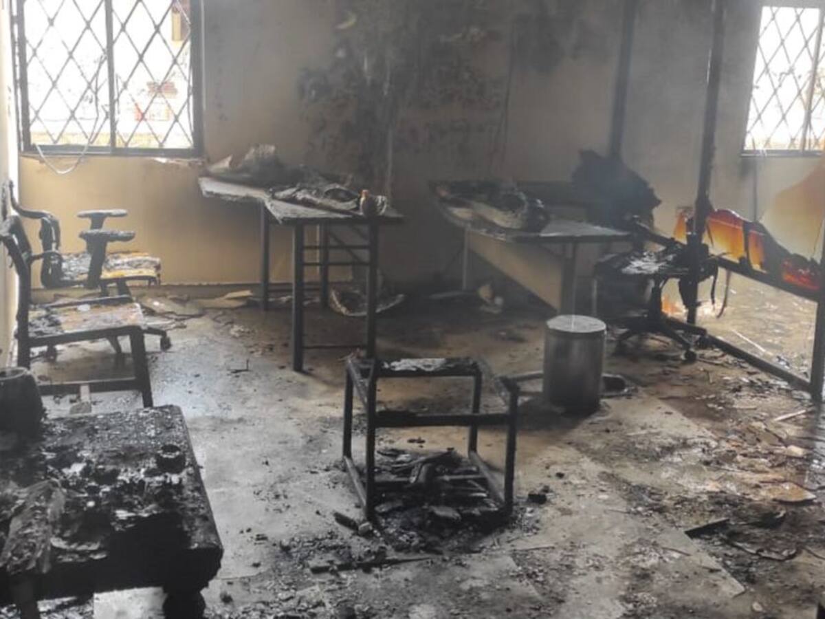 Empleado le prende fuego a la oficina de su jefe tras una fuerte discusión