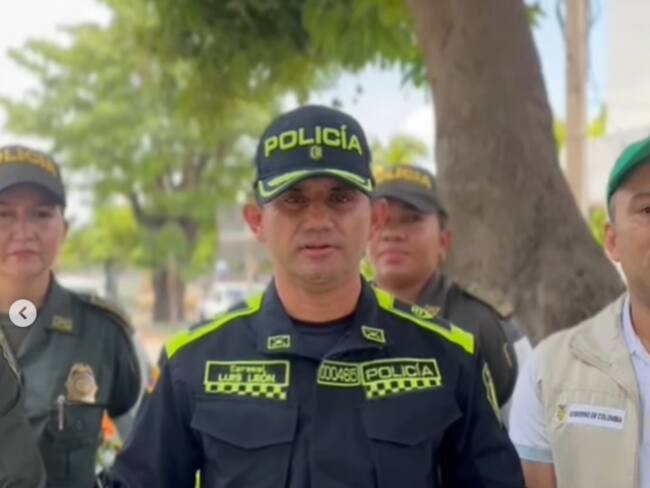 Coronel Luis León, comandante de la Policía del Cesar