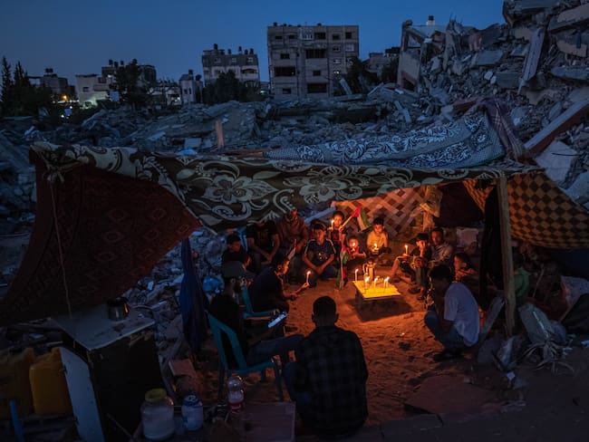 Israel cortó el flujo de energía eléctrica en la Franja de Gaza.
(Photo by Fatima Shbair/Getty Images)