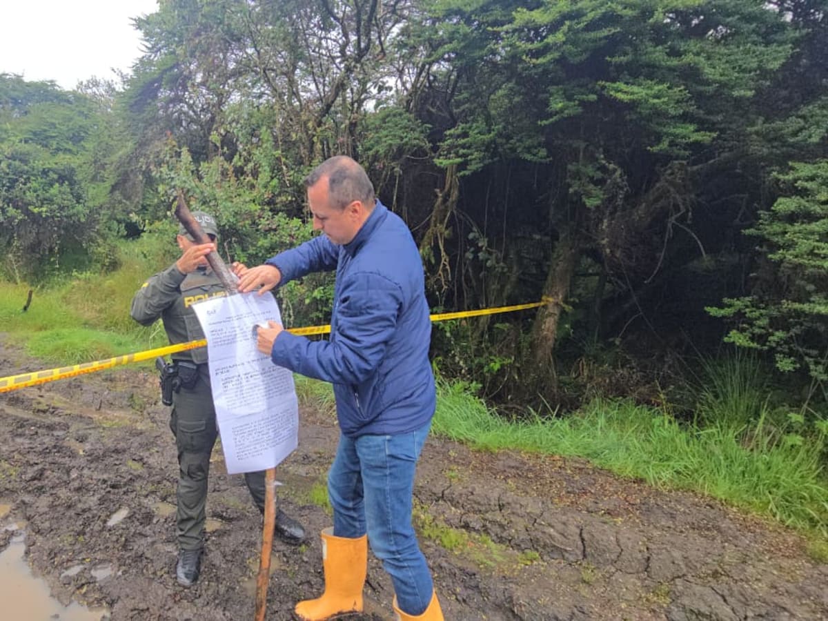 CAR detiene intervención ilegal en el páramo de Rabanal en Ráquira, Boyacá, para proteger el agua