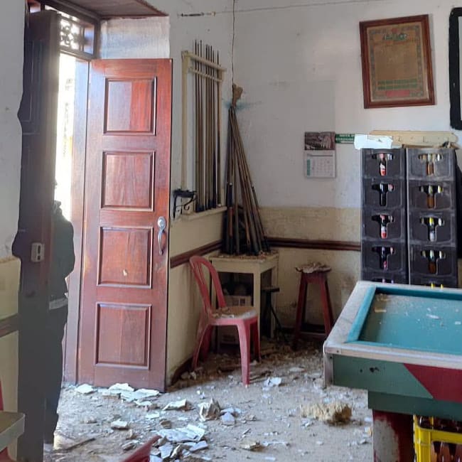 Afectaciones por sismo en Abejorral, Antioquia. Foto: Cortesía Gobernación de Antioquia