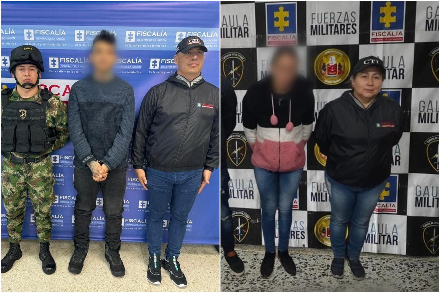 Capturados por parte del Gaula, Tolima