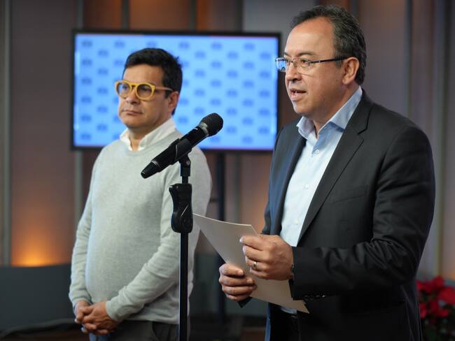 Ministro del Interior Alfonso Prada y Alto Comisionado para al paz Danilo Rueda
