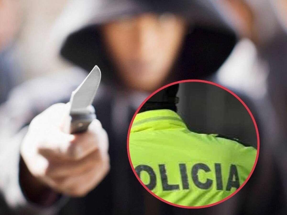 Policía resultó herido cuando ladrones le robaron su carro en Bogotá