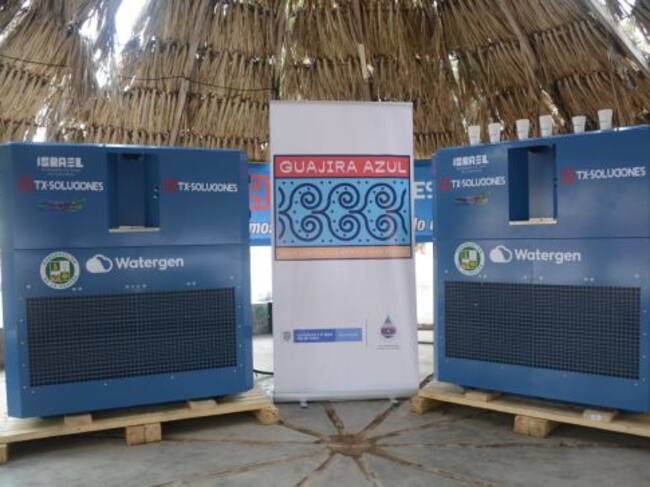 Generadores de agua atmosférica donados por Israel a La Guajira.