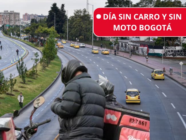¿Motos de domiciliarios pueden transitar ? Vehículos que pueden circular el Día Sin carro en Bogotá