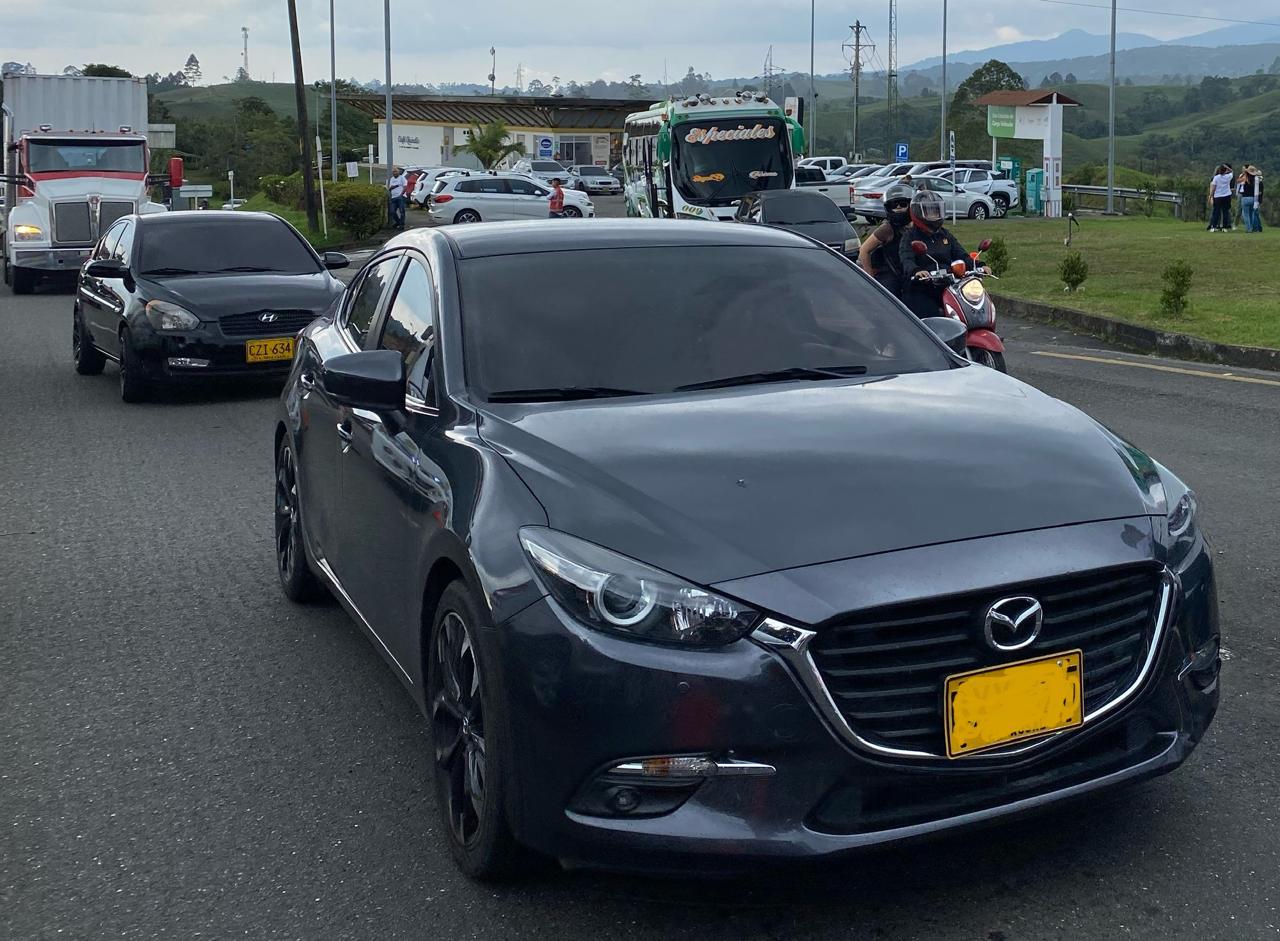 Vehículos- Cortesía Gobernación del Quindío