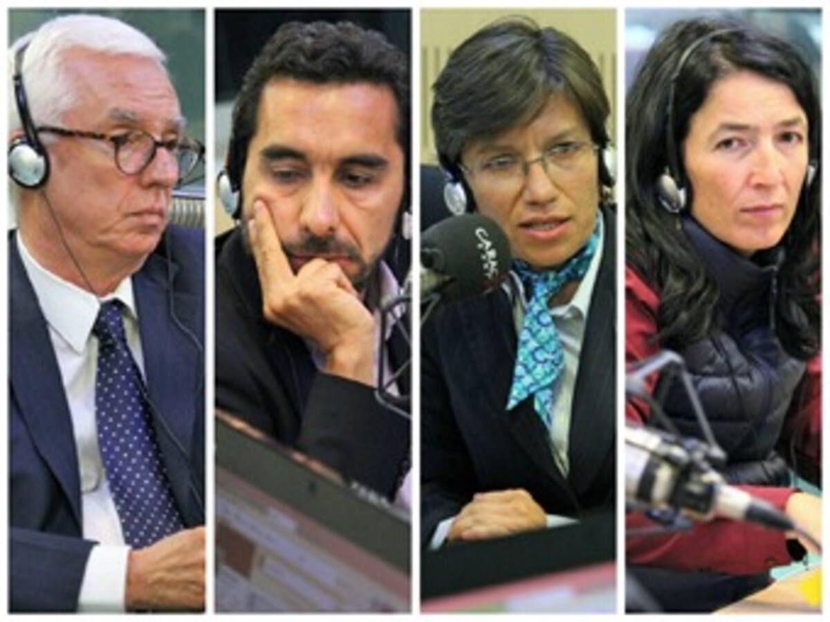 Panelistas del 6 de abril en Hora 20