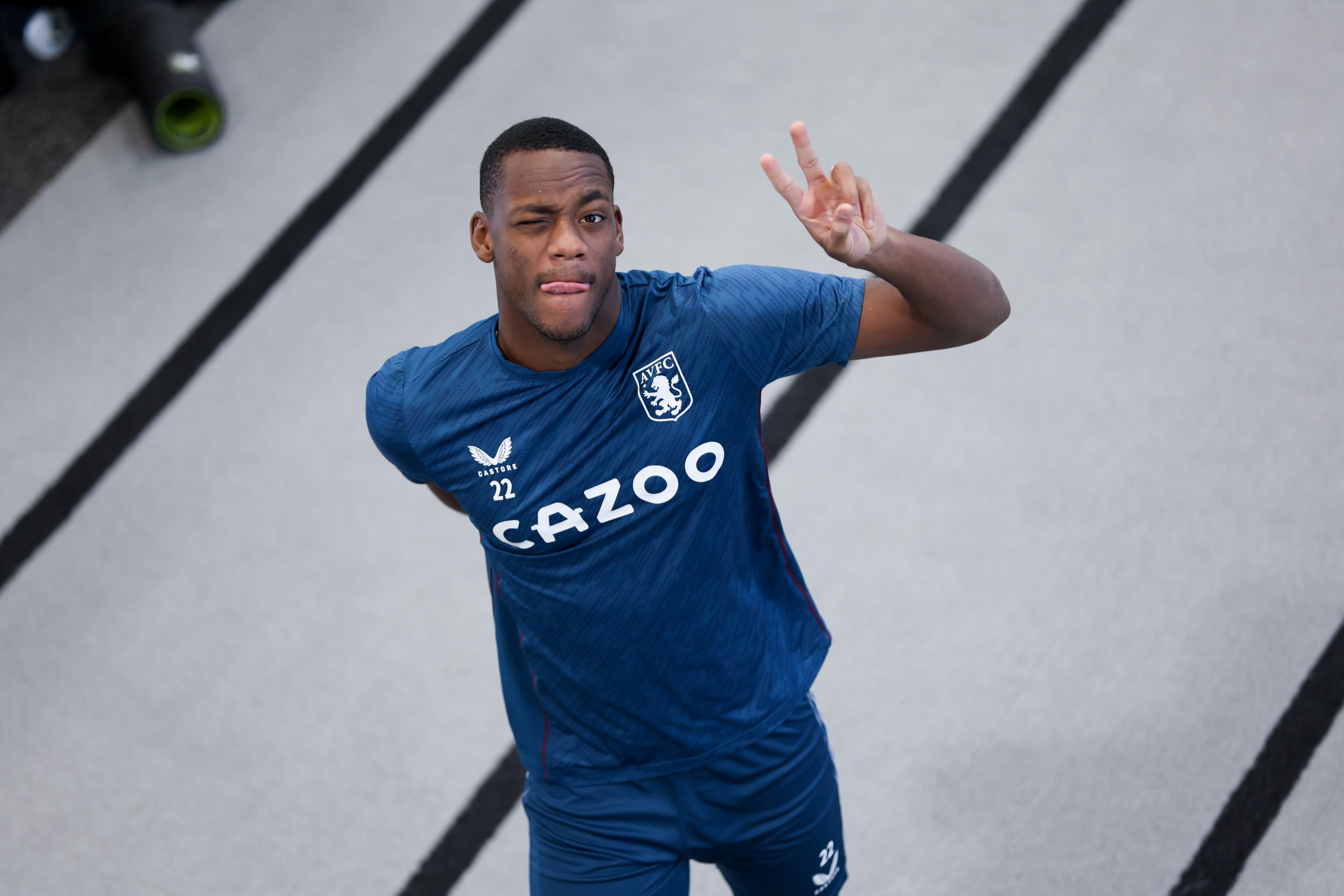 Jhon Jader Durán, delantero colombiano del Aston Villa. (Photo by Neville Williams/Aston Villa FC via Getty Images)