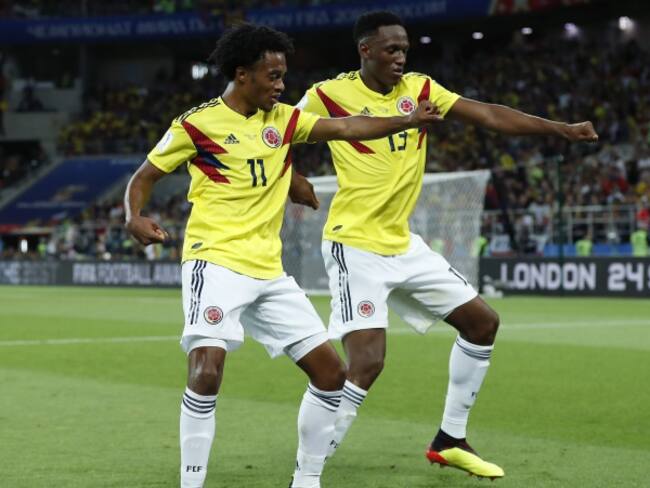 Mina y Cuadrado en rueda de prensa