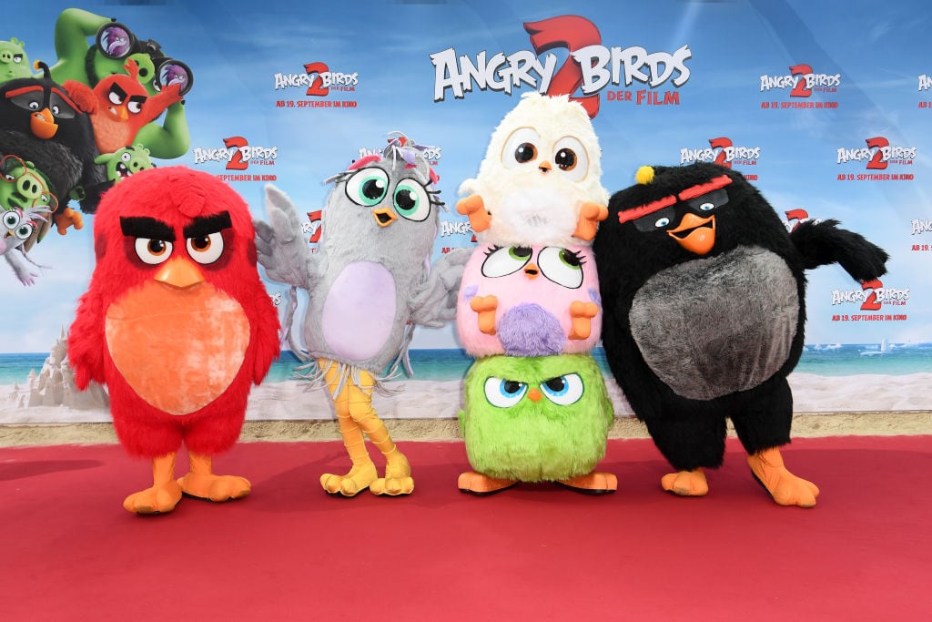 BERLIN, GERMANY - SEPTEMBER 01: Angry Birds attends the premiere of the movie "Angry Birds 2 - Der Film" at CineStar on September 01, 2019 in Berlin, Germany. (Photo by Matthias Nareyek/Getty Images for Sony Pictures)