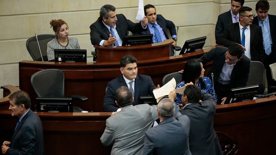 Debate del proyecto de ley que modifica la Ley de Orden Público. Foto: Colprensa