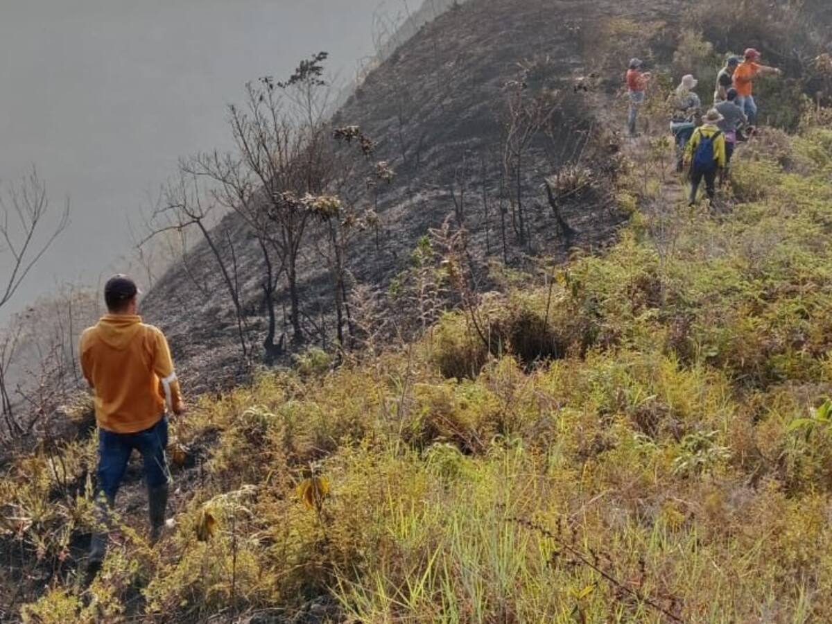 Controlan incendio entre Guacamayo y Contratación
