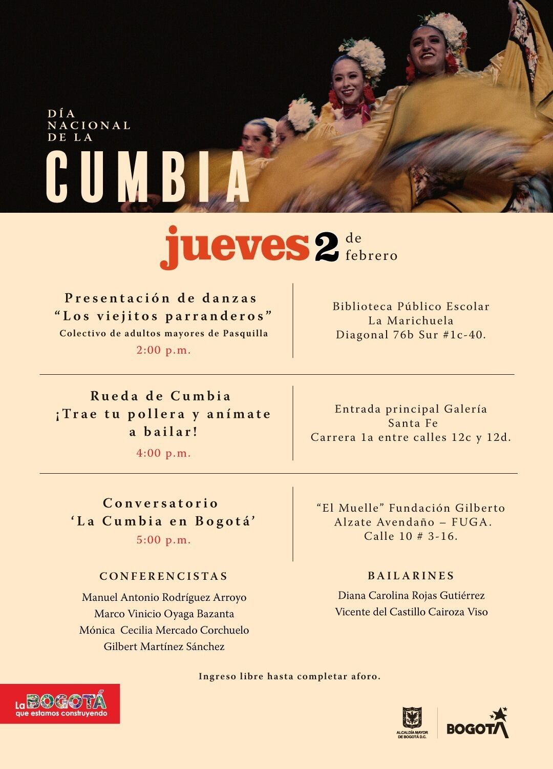 Actividades en Bogotá// Secretaría de Cultura, Recreación y Deporte