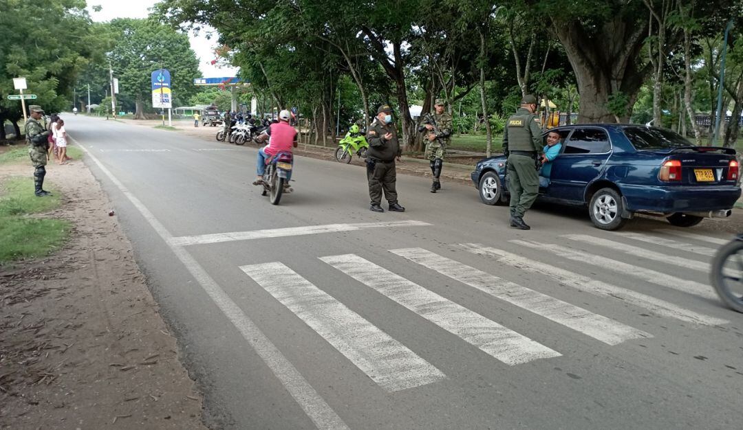 Los corredores viales del departamento se encuentran vigilados por las autoridades, para evitar alteraciones del orden público.