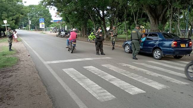 Los corredores viales del departamento se encuentran vigilados por las autoridades, para evitar alteraciones del orden público.