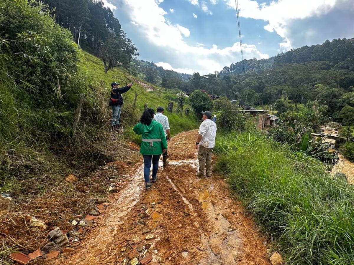 Evacúan 77 viviendas en San Antonio de Prado por riesgo de derrumbe