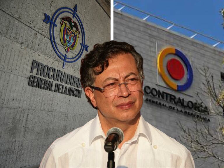 Imagen de referencia. Procuraduría General de la Nación - Contraloría General de la República: Colprensa / Gustavo Petro: Getty Images.