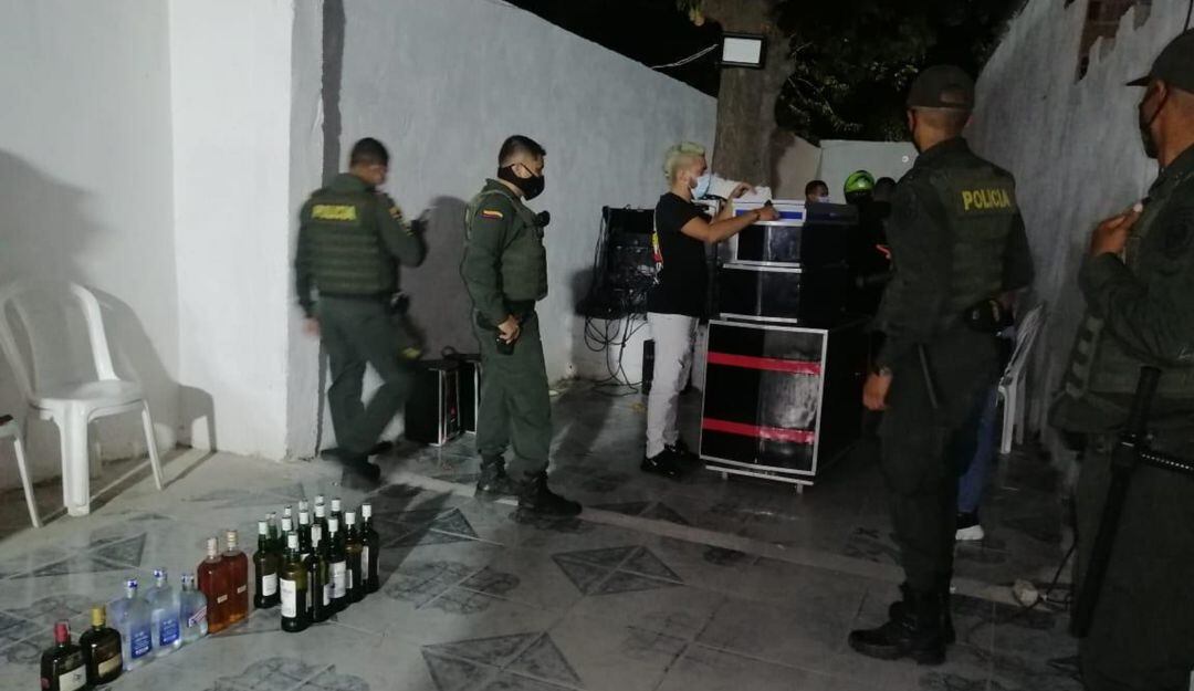 Operativos en patios rumberos. 