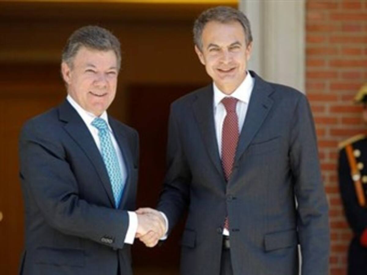 Reunión Santos - Zapatero estuvo centrada en lucha contra el terrorismo y economía bilateral