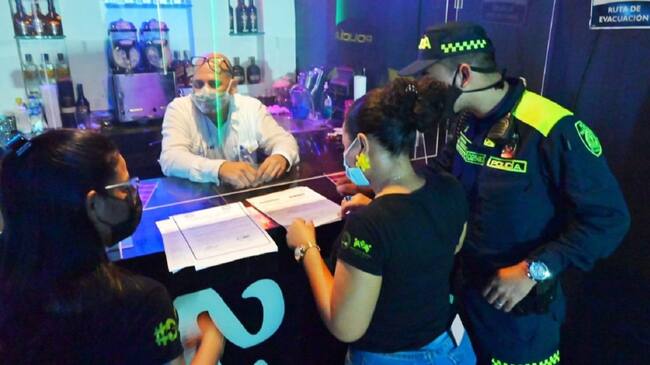 La Alcaldía inspeccionó que los negocios tuvieran los documentos para su funcionamiento y cumplan con las medidas de bioseguridad