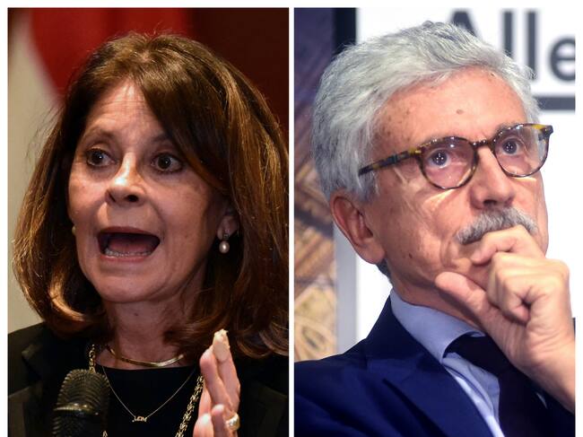 La exvicepresidenta de Colombia, Marta Lucía Ramírez (izq), y el exprimer ministro de Italia, Massimo D'Alema (Der). (Foto: Getty )