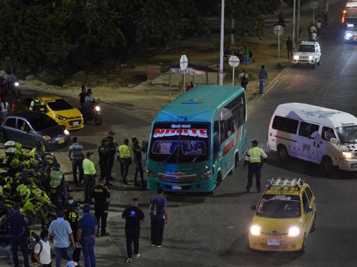 Paro en Barranquilla: llegan 700 policías para seguridad de transporte