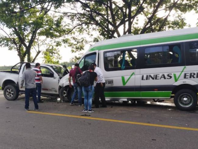 Accidente de tránsito en la vía Espinal - Guamo