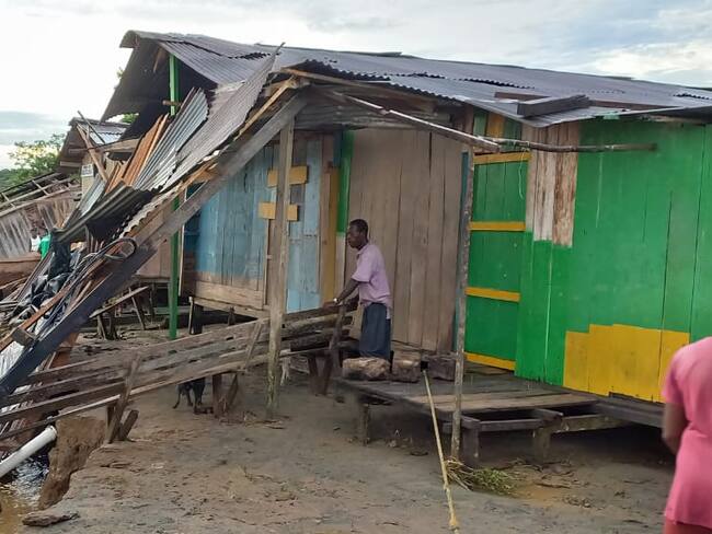 Damnificados Vigía del Fuerte- foto cortesía para Caracol Radio