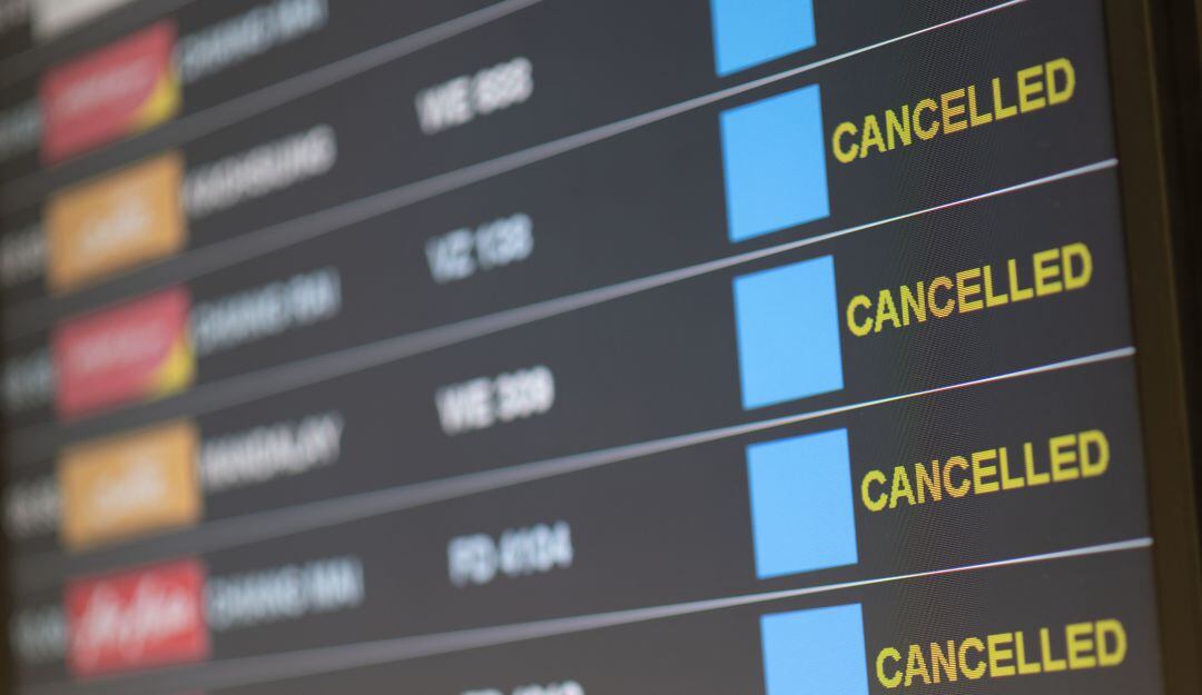 Vuelos cancelados.