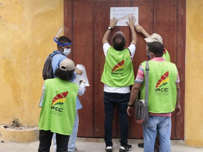 Por falta de permisos, cierran obra en el Centro Histórico de Cartagena