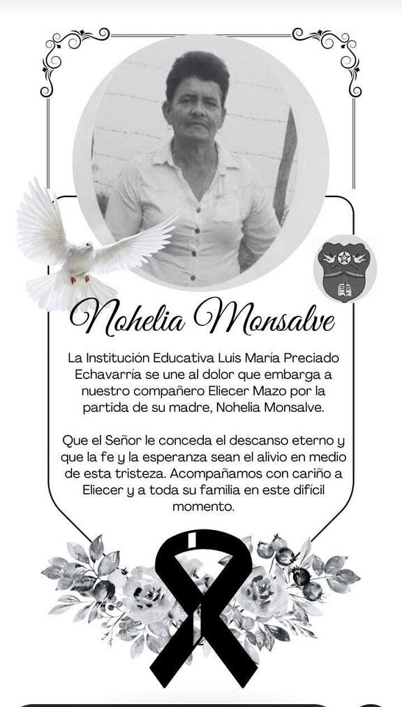 Nohelia Monsalve Tobón- asesinada en combates entre el Ejército y el Clan del Golfo en Ituango