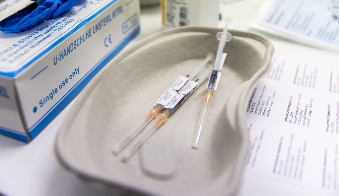 Jeringas para vacunación 