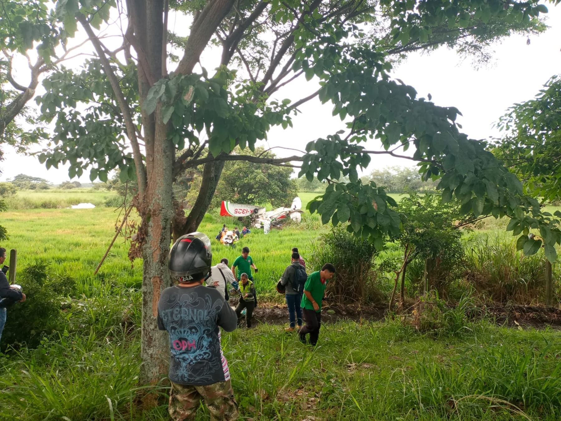 Accidente de una avioneta en Ibagué